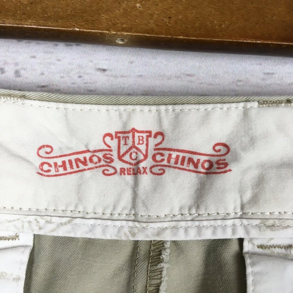 Tommy Bahama Mens Shorts sz‎ 36 Flat Front Chino Tan Cotton Twill Florida Casual - Picture 4 of 12